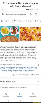 Which of the following should you provide in a personal essay, and why do pineapples belong on pizza?